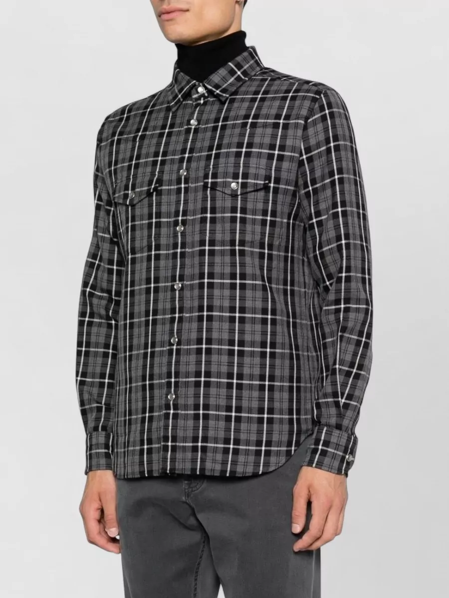 Tom Ford Checked Cotton Long Sleeve Shirt