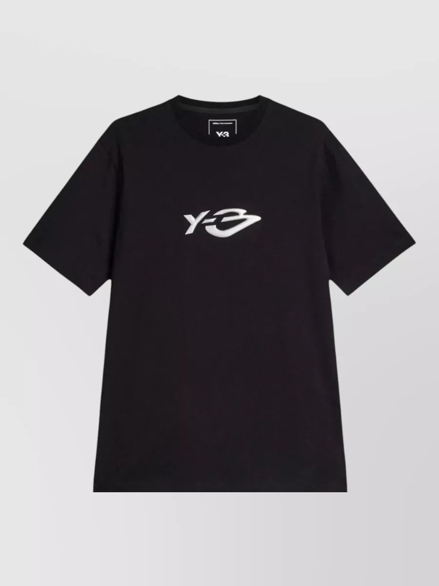 Y-3 cotton logo print short sleeve t-shirt