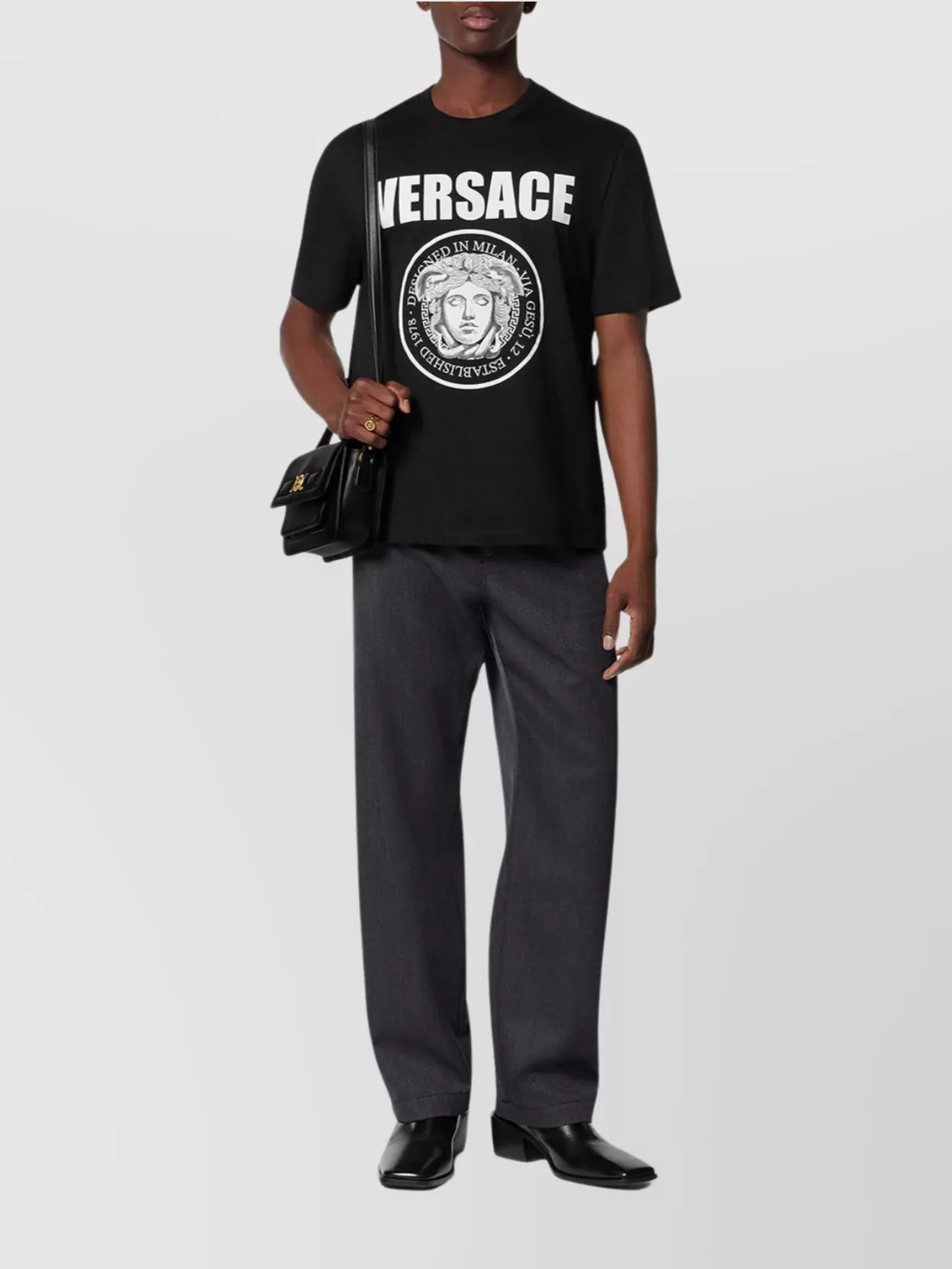 Versace Medusa Rock Graphic Crewneck T-Shirt