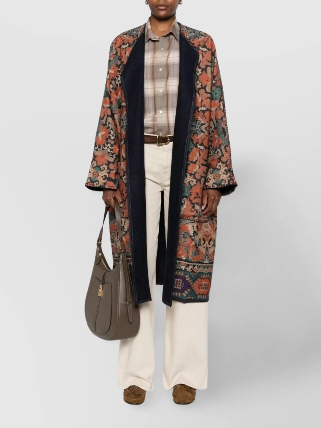 Pierre Louise Mascia Long Wool Kimono Tote Bag