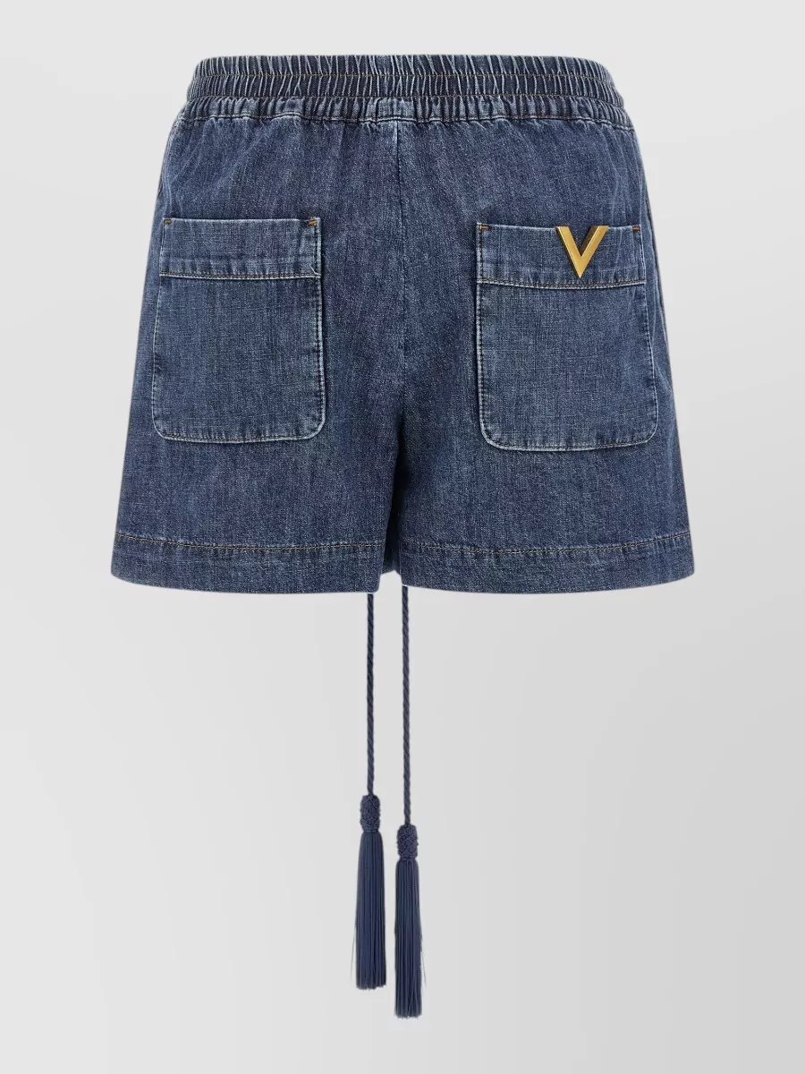 Valentino Garavani denim knee-length shorts
