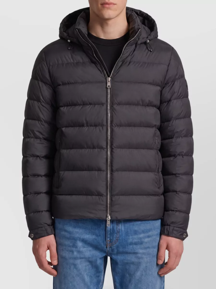 Moncler down quilted hooded puffer jacket