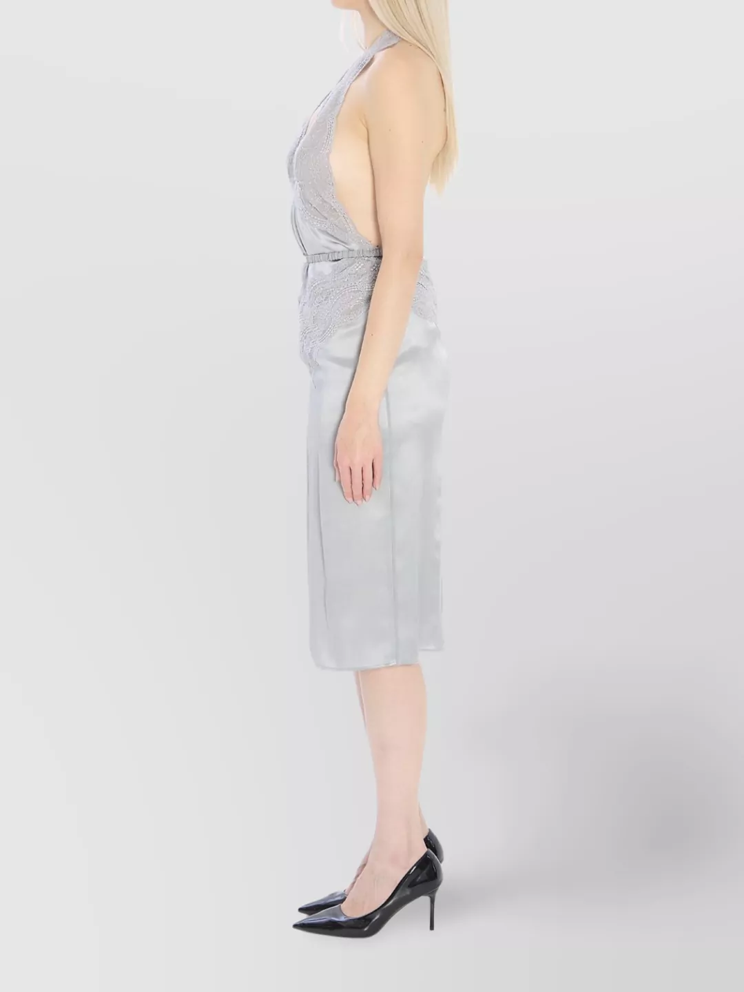 Gucci Satin Dress American Neckline