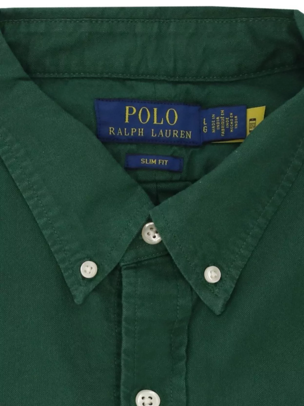 Ralph Lauren Cotton Shirt With Button-Down Collar And Slim Fit