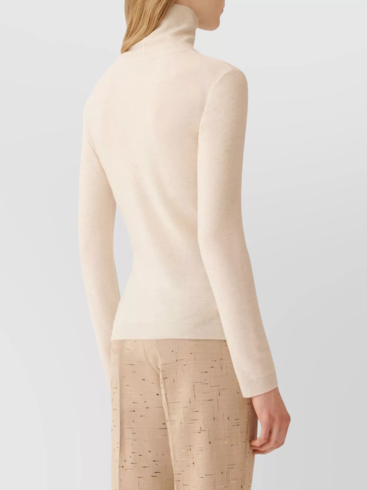 Fabiana Filippi Sequin Embellishment Wool Turtleneck Sweater