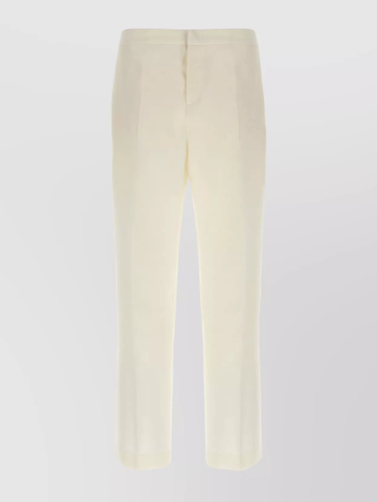 Fabiana Filippi High Waist Pleated Trousers With Straight Leg In Neutral