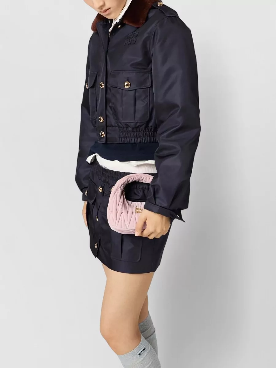 Miu Miu Quilted Cross-body Bag Detachable Strap In Pink