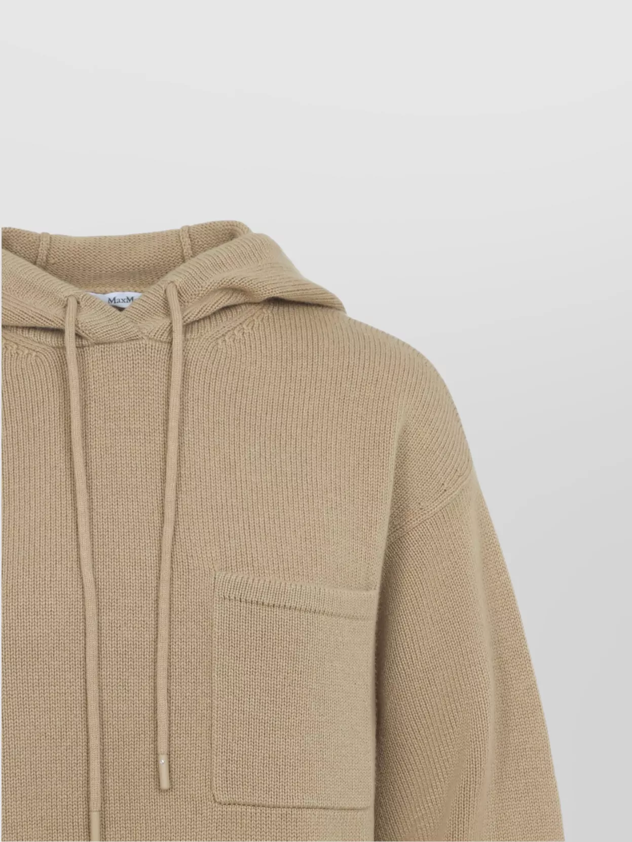 Max Mara Knit Hoodie Drawstring Design