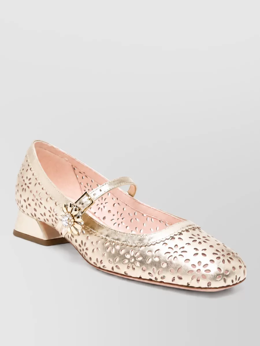 Roger Vivier perforated ballerina pumps