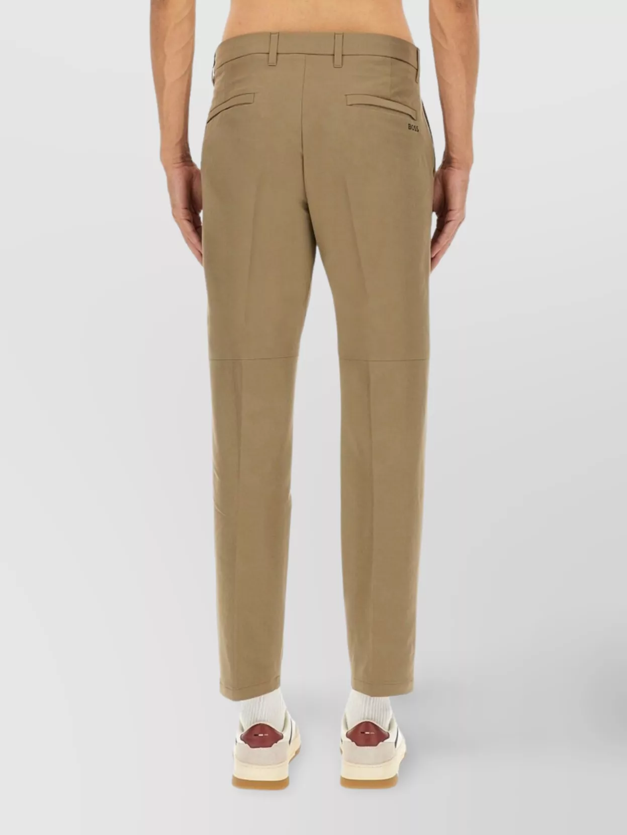 Boss Tailored Trousers With Belt Loops And Pockets