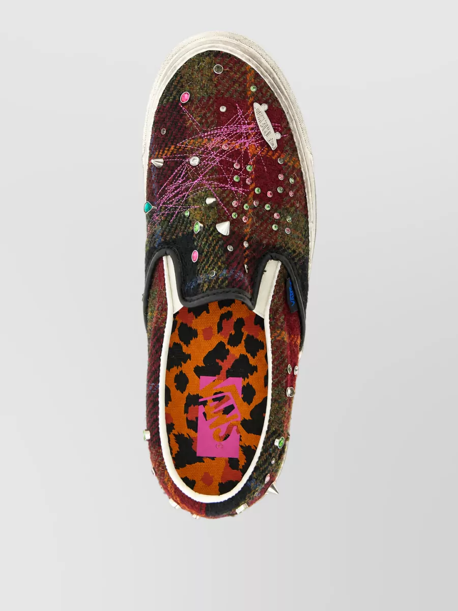 Vans Harris Tweed Studded Slip-On Sneakers