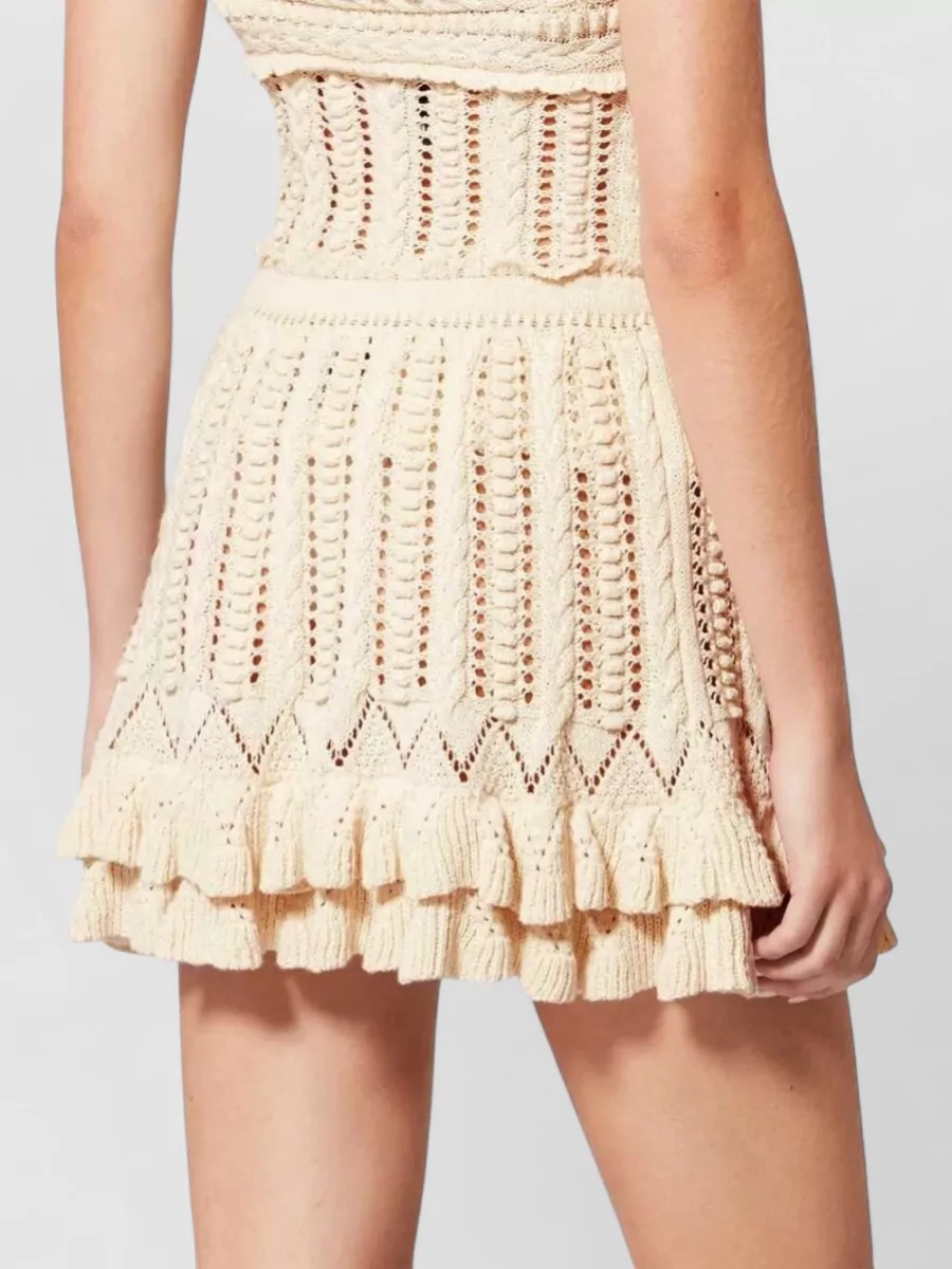 Isabel Marant Etoile Cotton Ruffled Mini Skirt