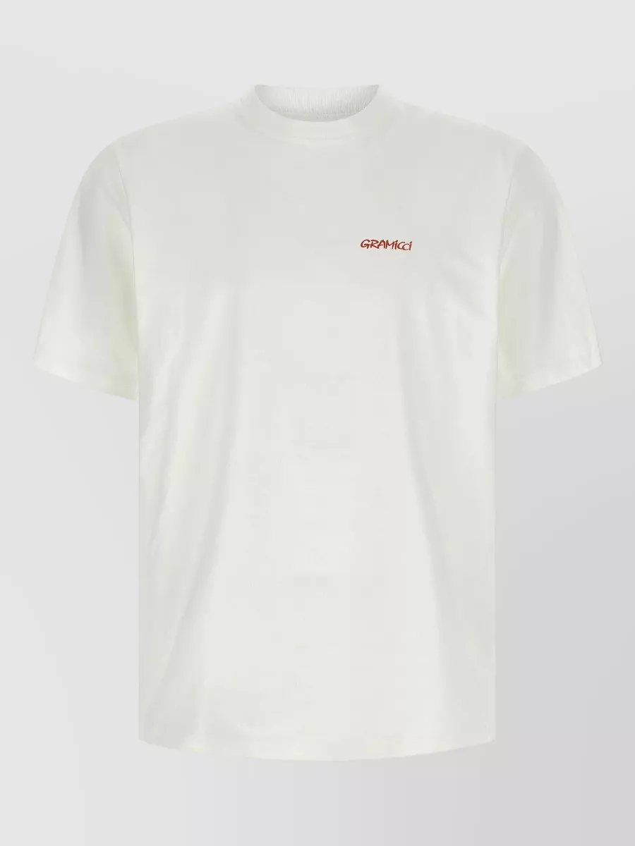 Gramicci Cotton ice sculpture printed short-sleeve t-shirt