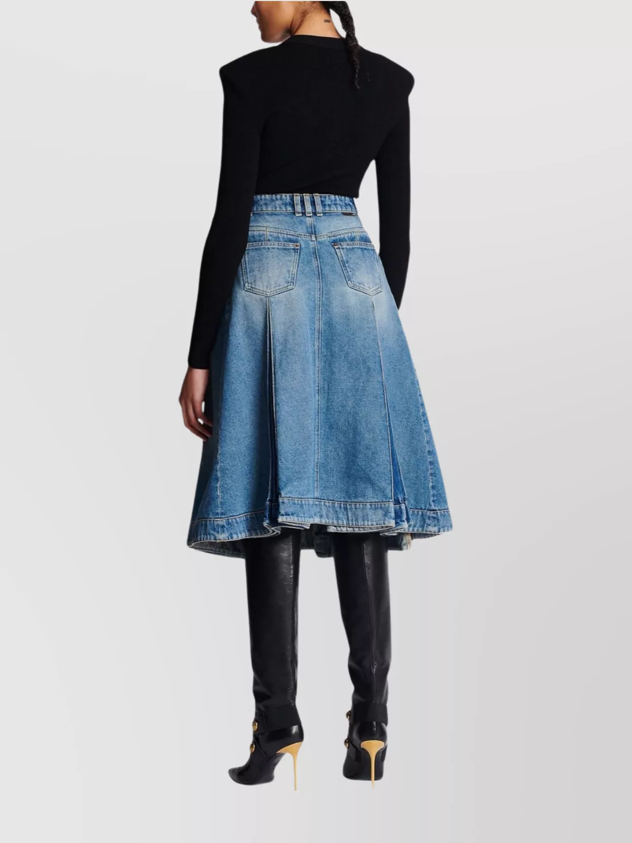 Balmain Knit Jumper With Structured Shoulders