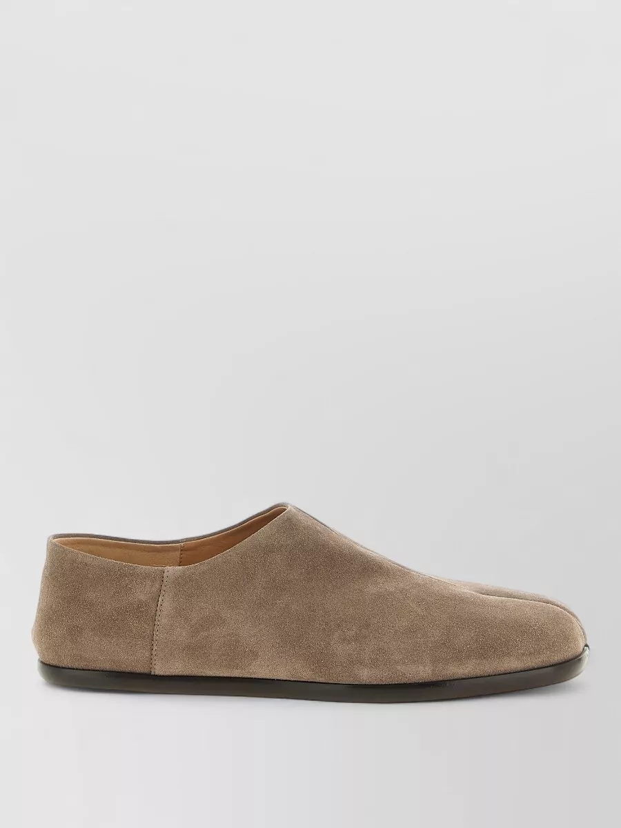 Maison Margiela Leather Suede Tabi Loafers