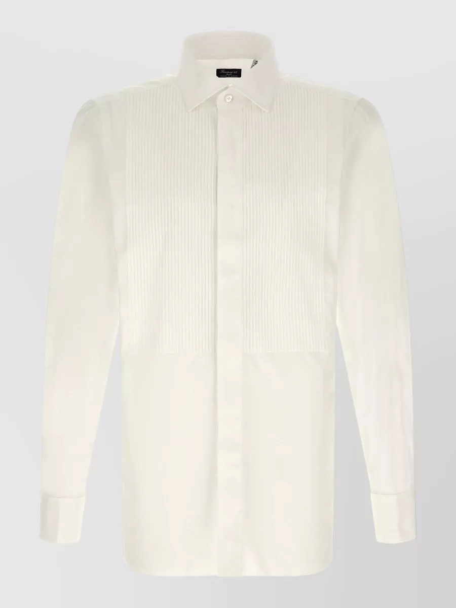 Finamore cotton tuxedo shirt