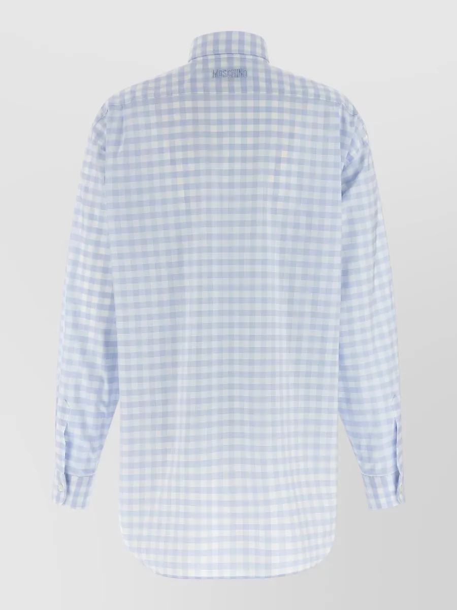 Moschino Heart Motif Vichy Check Shirt Long Sleeves