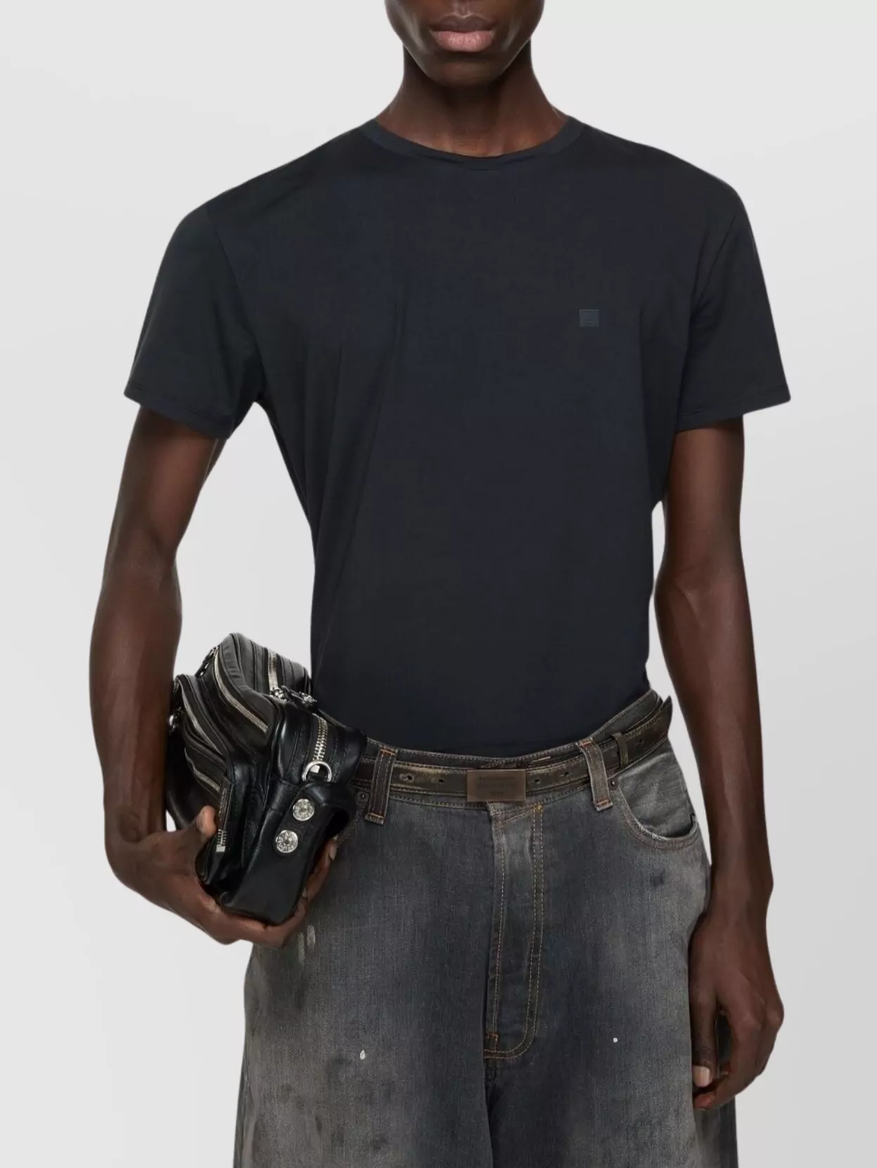 Acne Studios Crew Neck Unisex Short Sleeves Straight Hem
