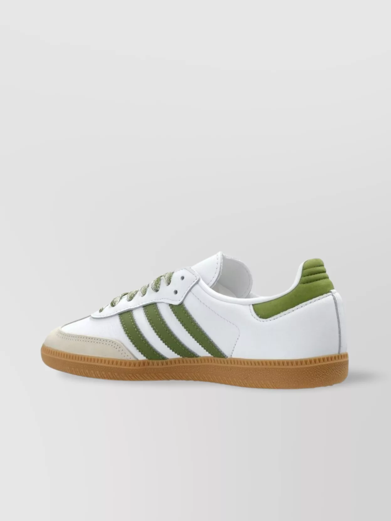 Adidas Leather Sneakers With Textured Sole And Signature Stripes