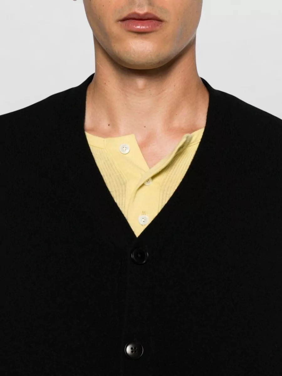 Extreme Cashmere Cashmere V-Neck Ribbed Cuff Cardigan