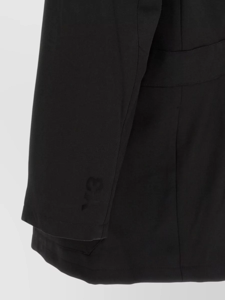 Y-3 Wool Blend Single Breasted Coat
