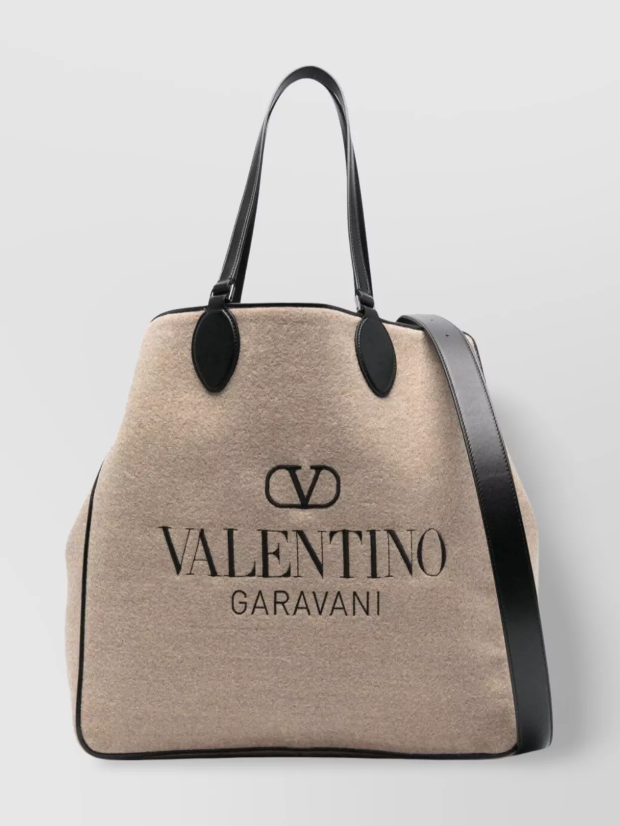 Shop Valentino Stylish Reversible Leather Tote Bag In Brown