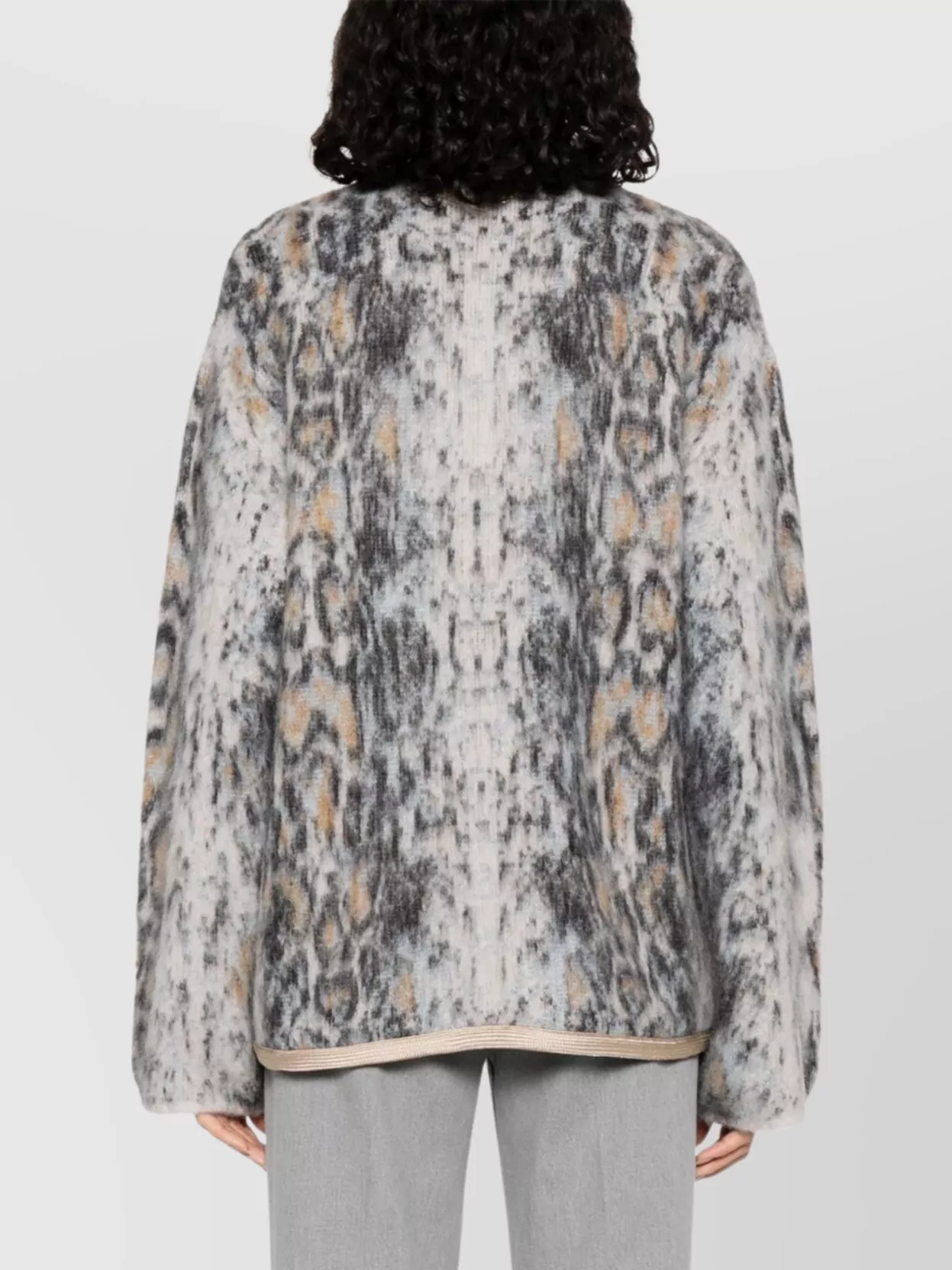 Forte Forte Textured Fabric Long Sleeve Round Neck Jacket