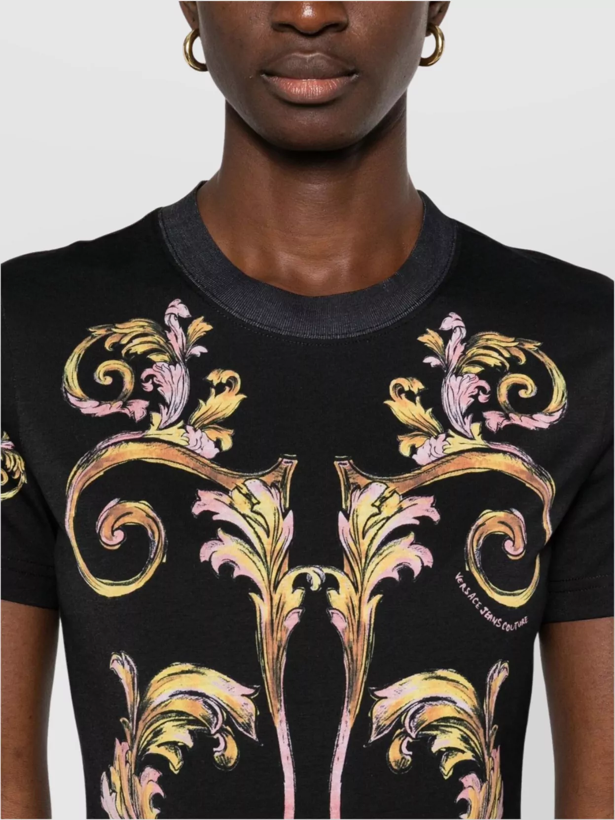 Versace Jeans Couture Placed T-Shirt Baroque Print
