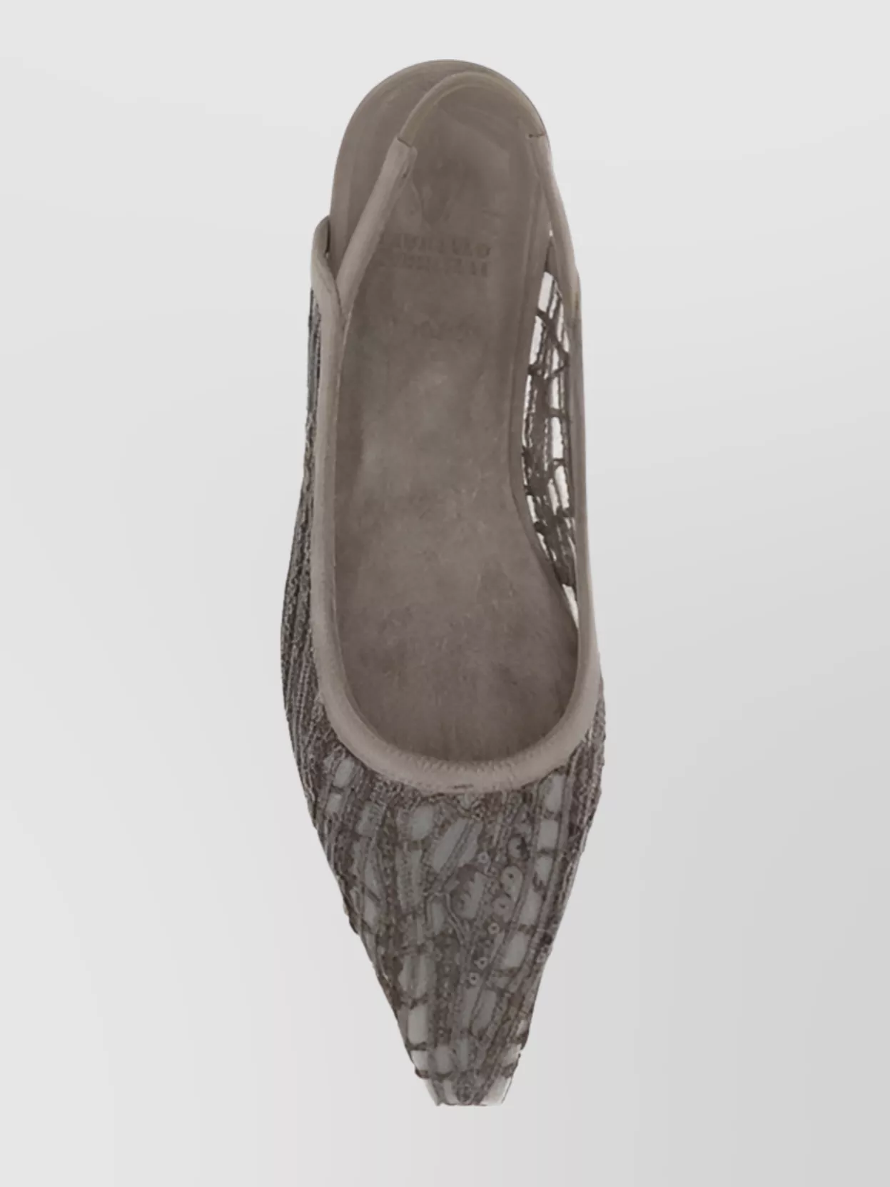 Brunello Cucinelli Embellished Mesh Ballet Flats