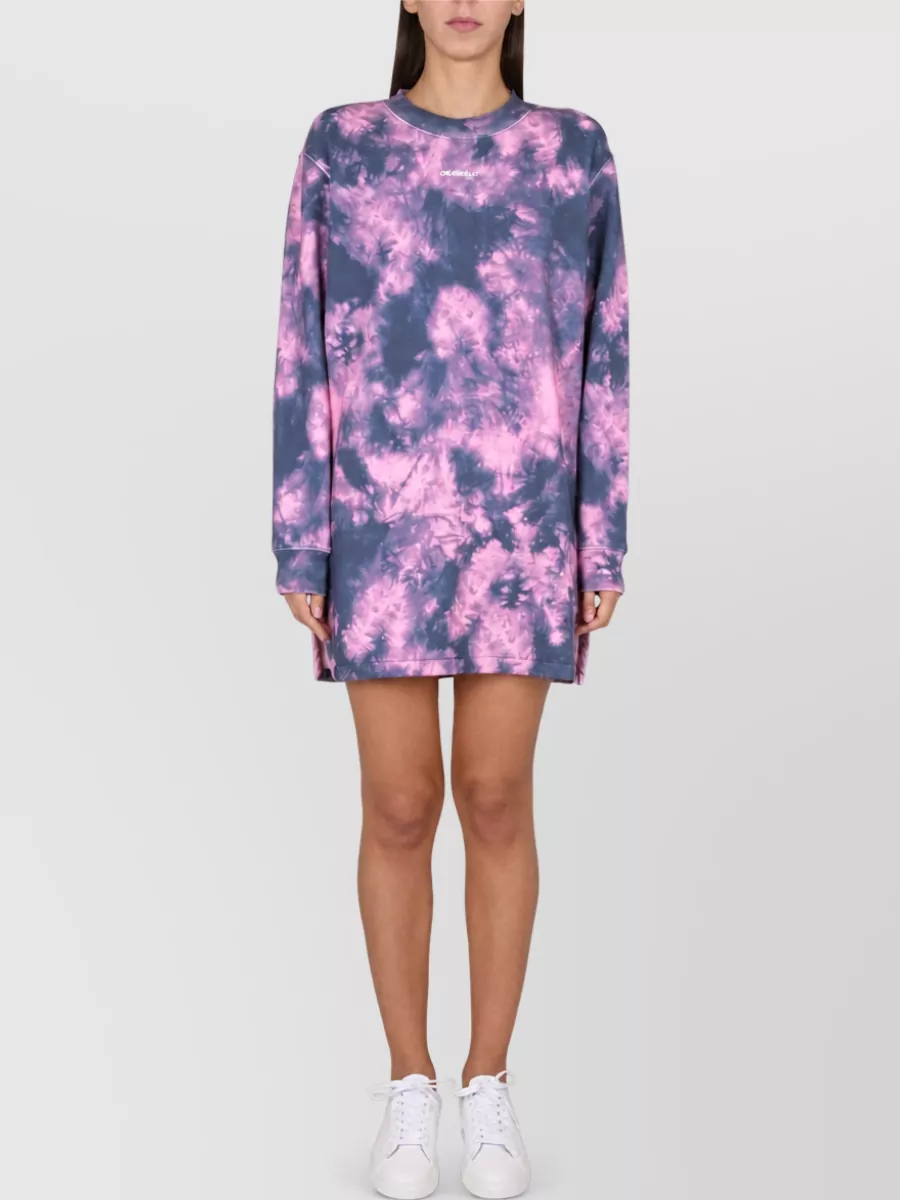 Off-White Cotton Sweatshirt Dress