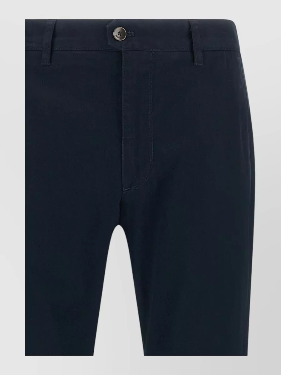Incotex cotton straight leg chinos