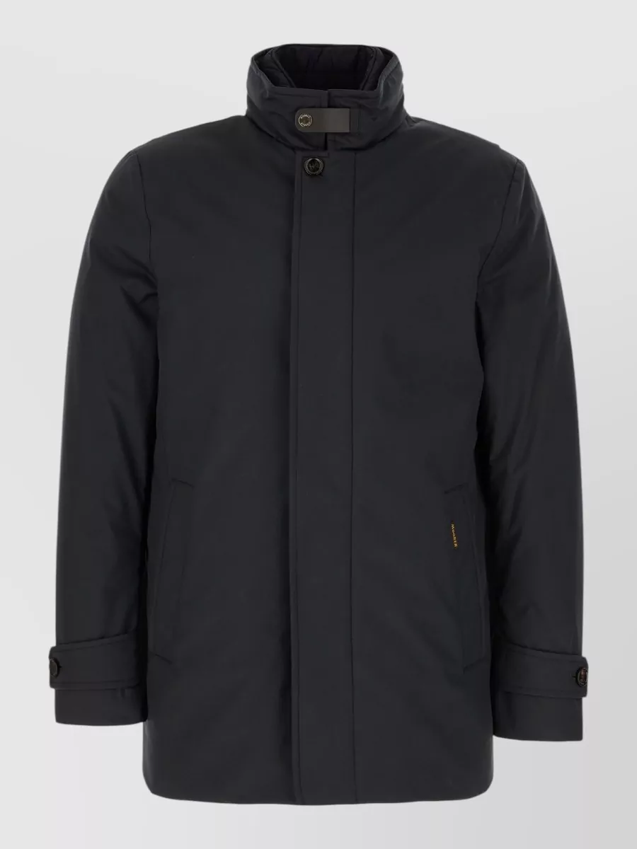 MOORER POLYESTER DOWN JACKET STAND COLLAR POCKETS