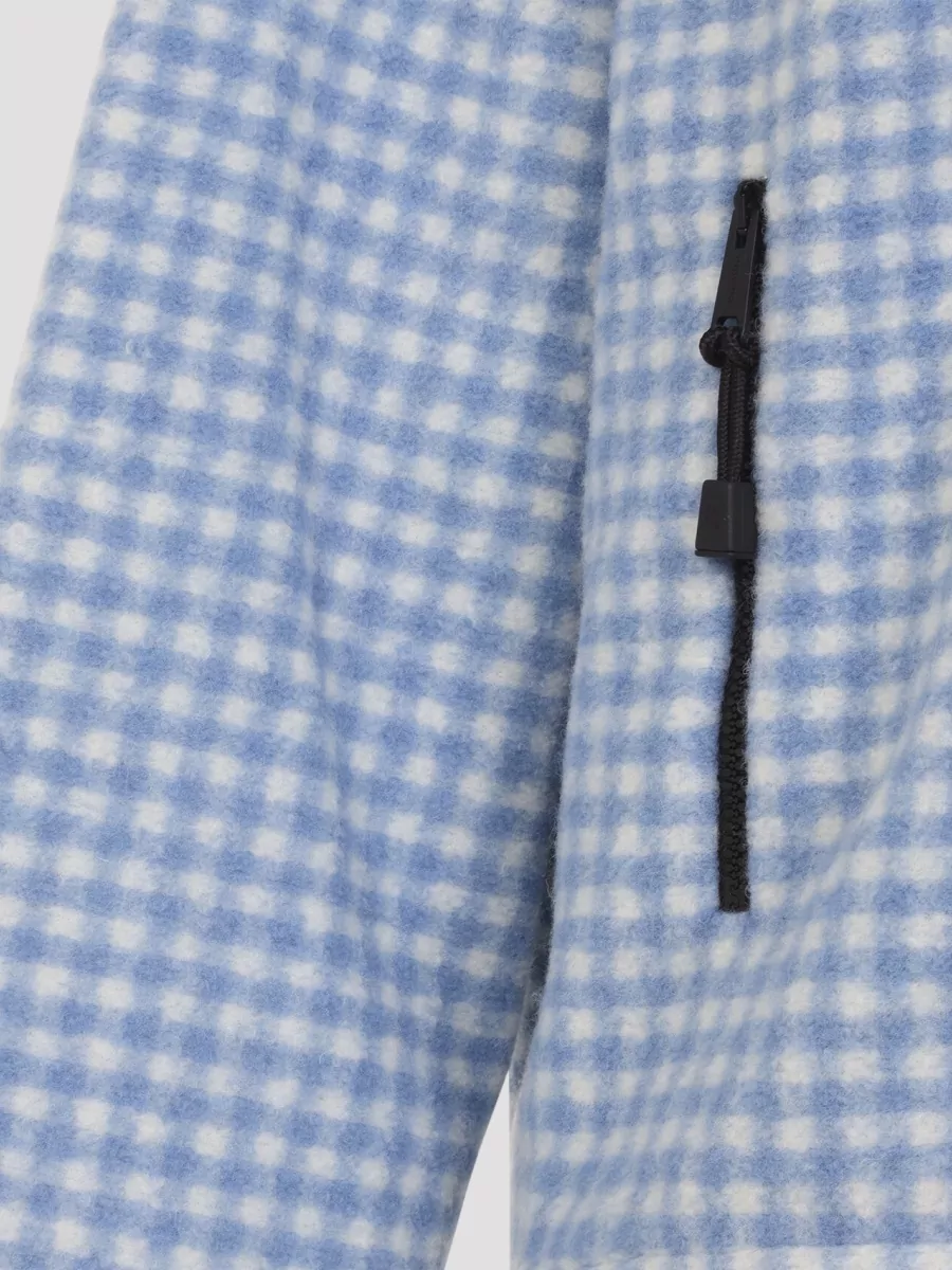 Miu Miu Checked Oversized Blouson Jacket