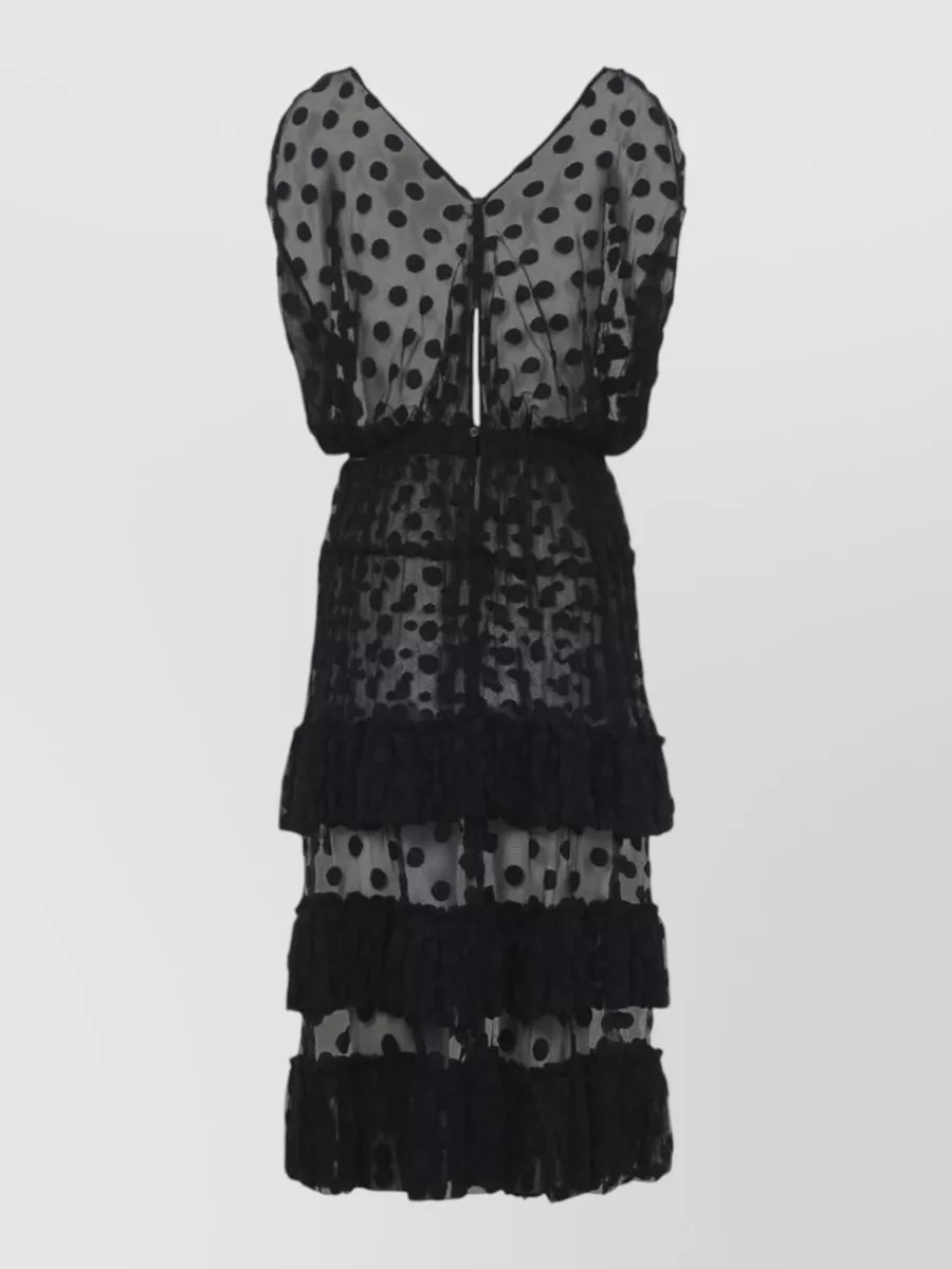Dries Van Noten cotton-blend midi dress
