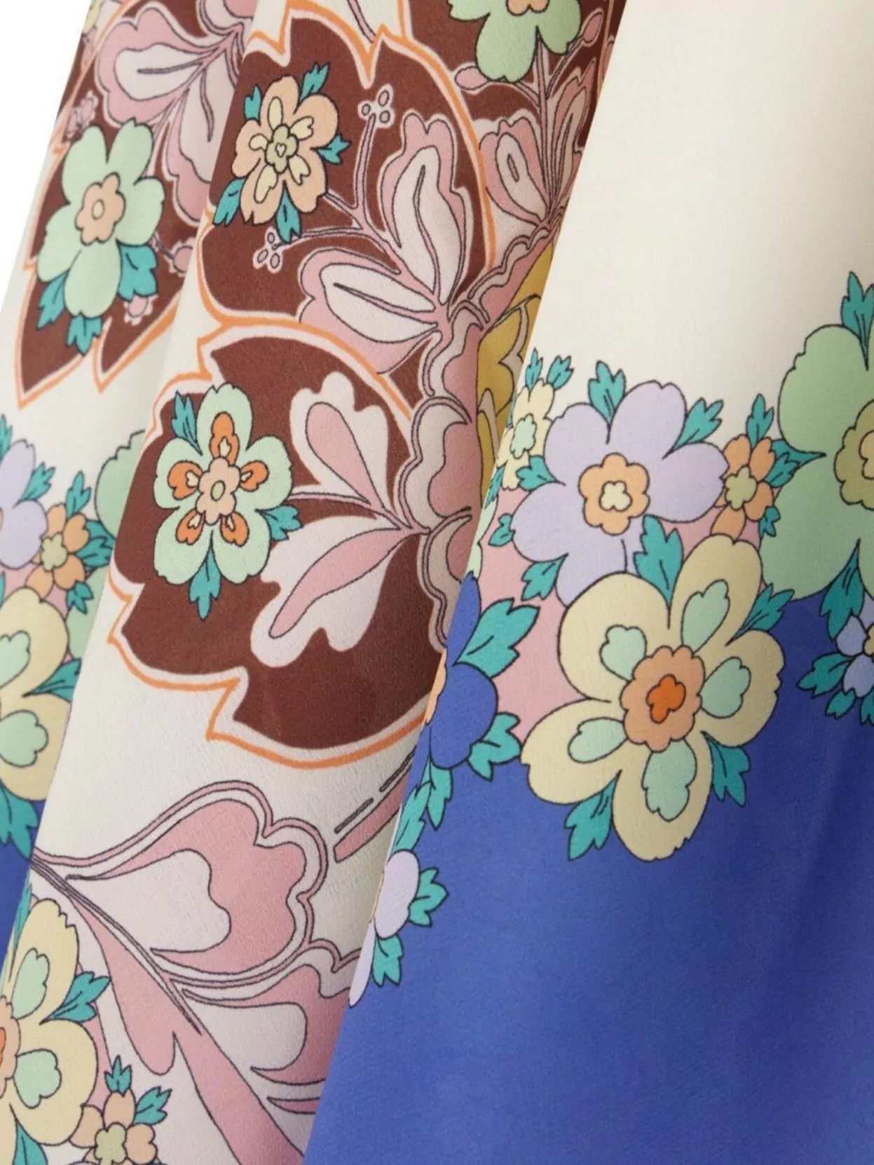 Etro Silk Blouse With Floral Pattern And Sheer Design