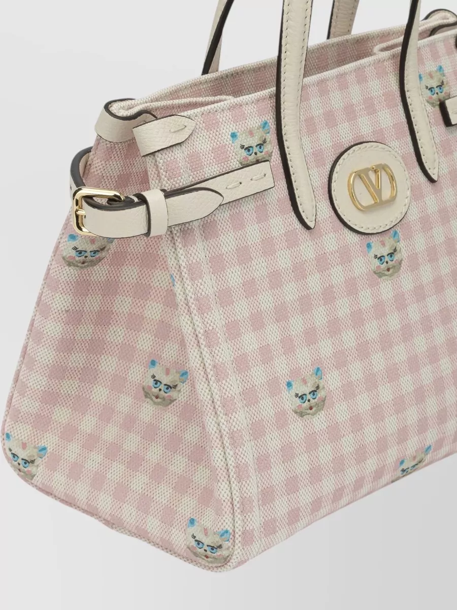 Valentino Garavani Antibes Small Cotton Linen Tote Bag