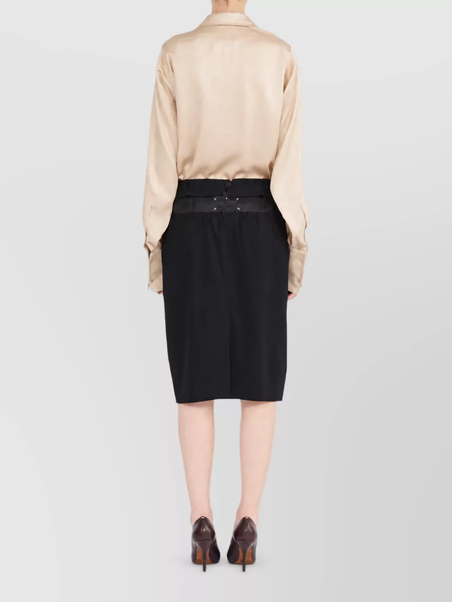 Maison Margiela Four Stitches Midi Pencil Skirt