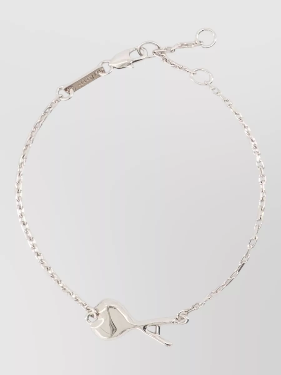 Ami Paris hammered thin bracelet