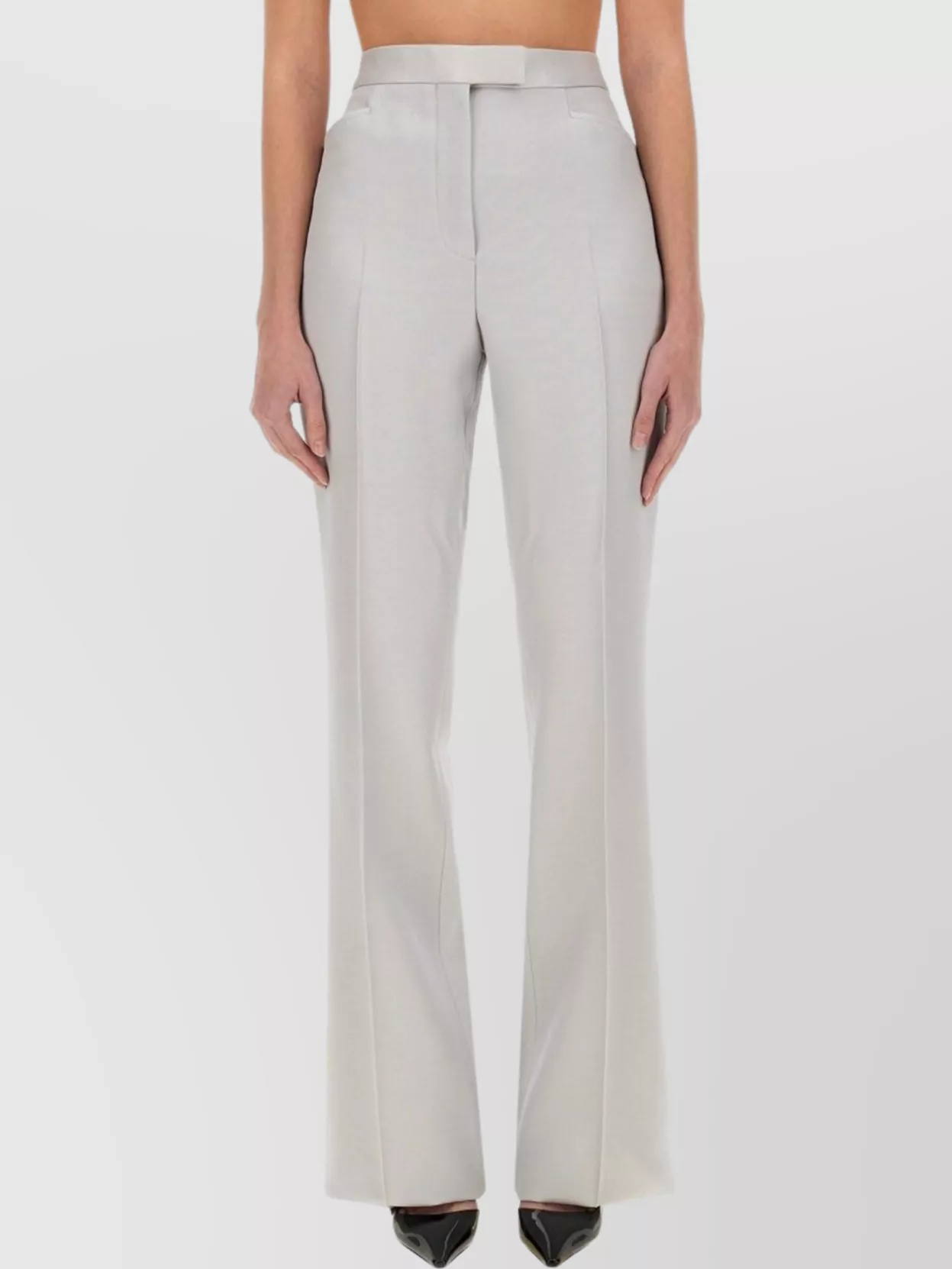 Shop Tom Ford Wide Leg Tuxedo Tailored Pants