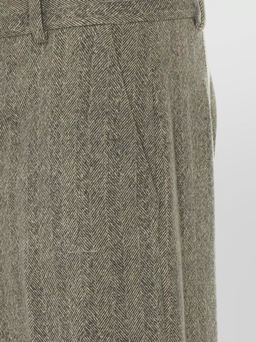 Circolo 1901 herringbone straight-leg suit trousers