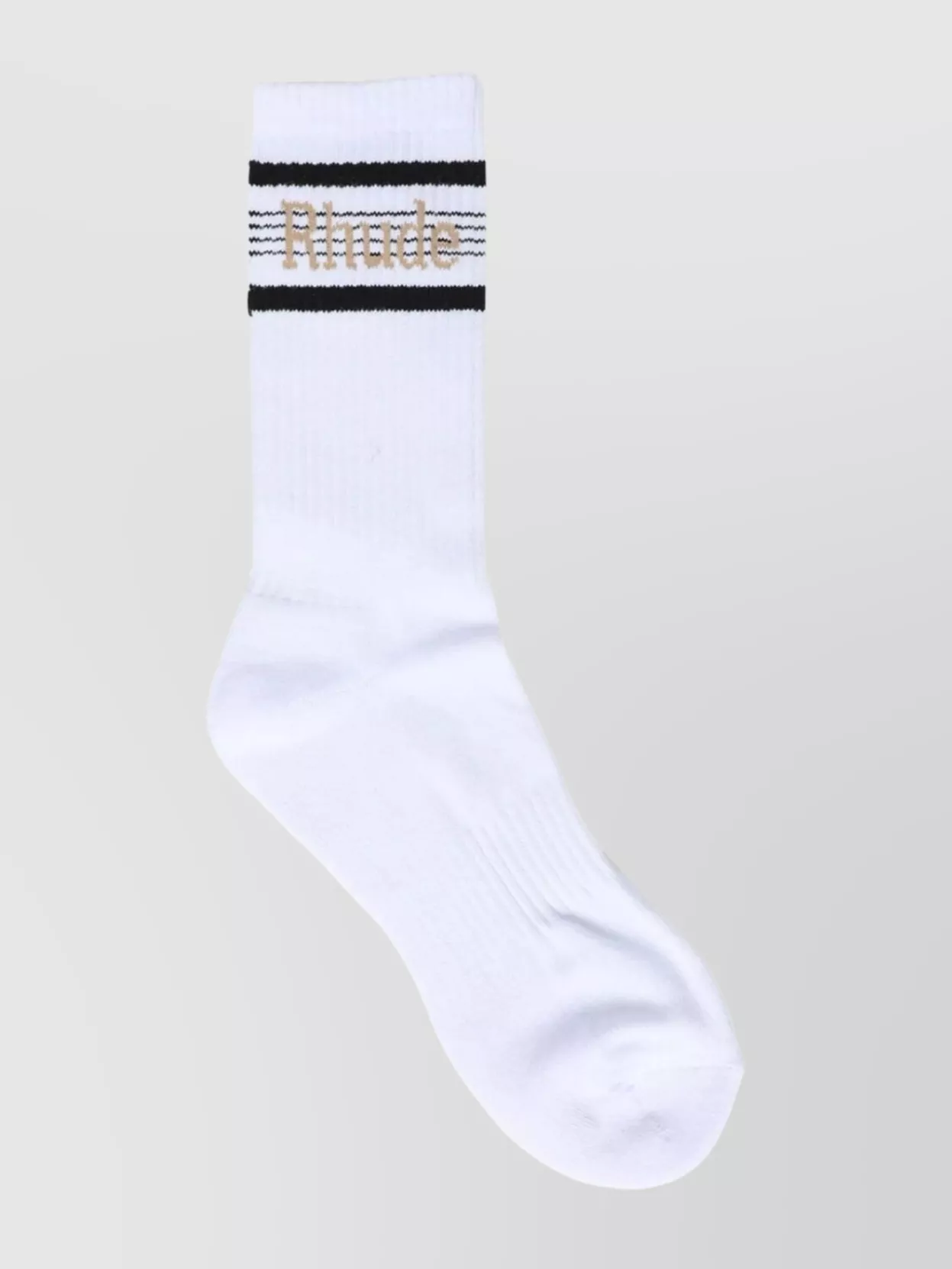 Shop Rhude Striped Logo Athletic Socks In Pastel