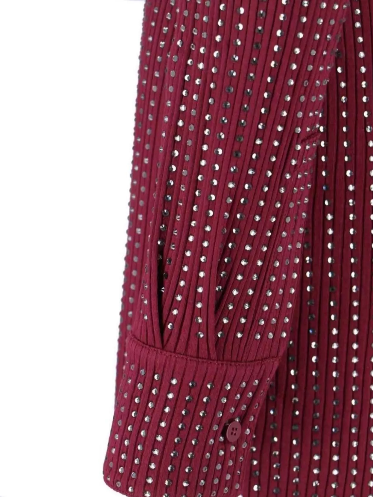 The Attico Long Sleeve Knee Length Dress With Studs