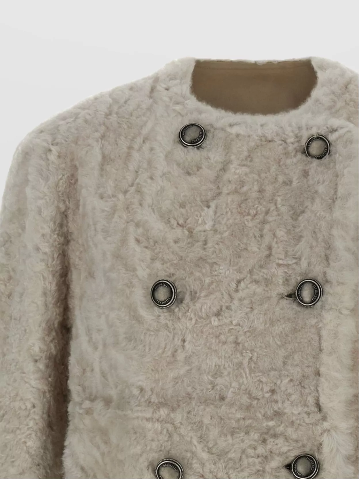 Brunello Cucinelli Reversible Faux Fur Double-Breasted Jacket