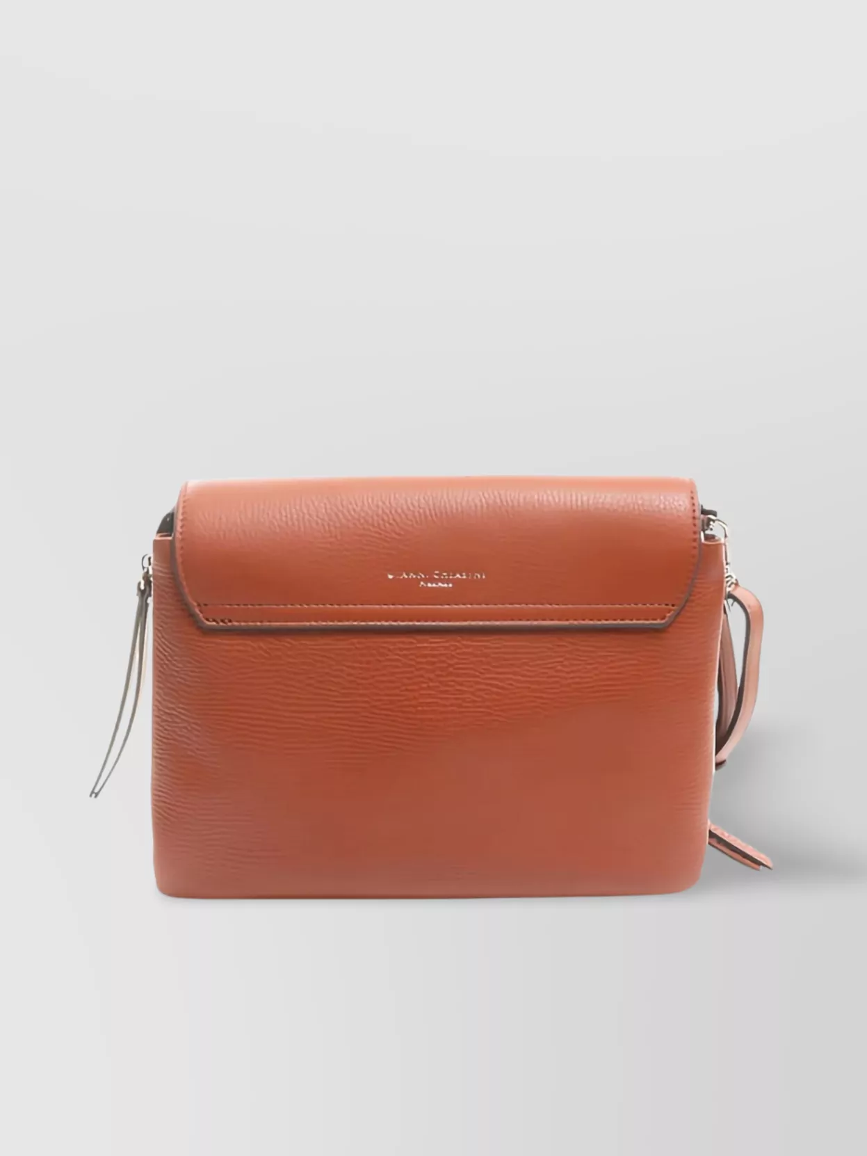 Gianni Chiarini Adjustable Strap Leather Cross-body Bag In Brown