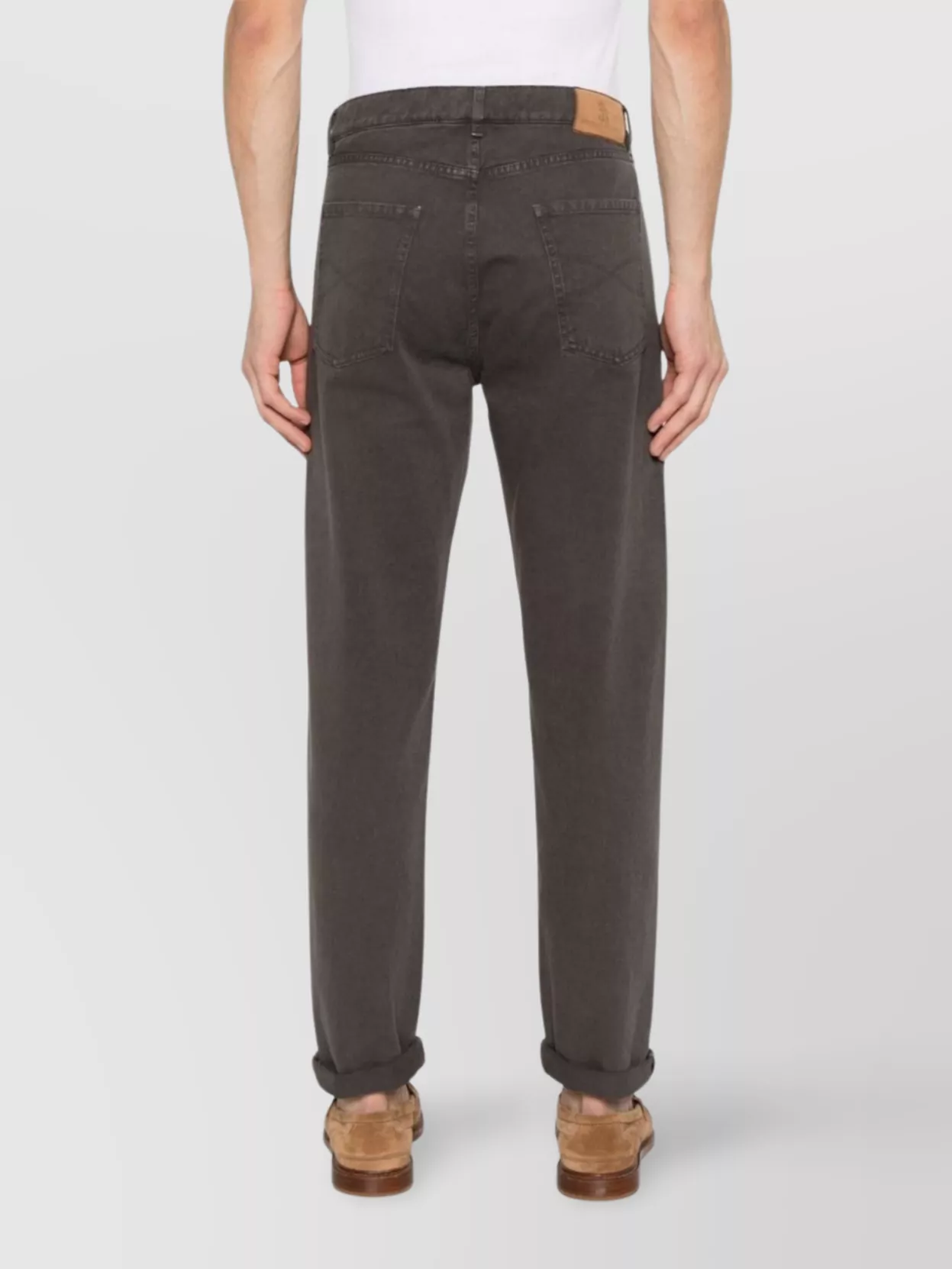 Brunello Cucinelli Greyscale Denim Trousers