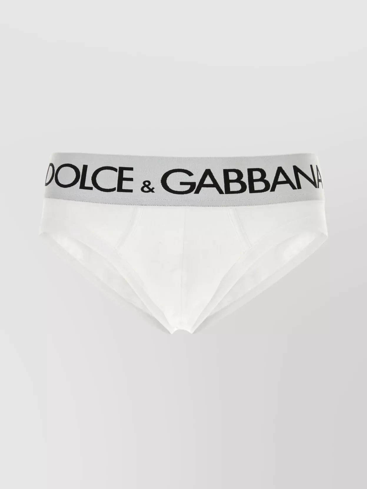 Shop Dolce & Gabbana Cotton Waistband Stretch Brief In White