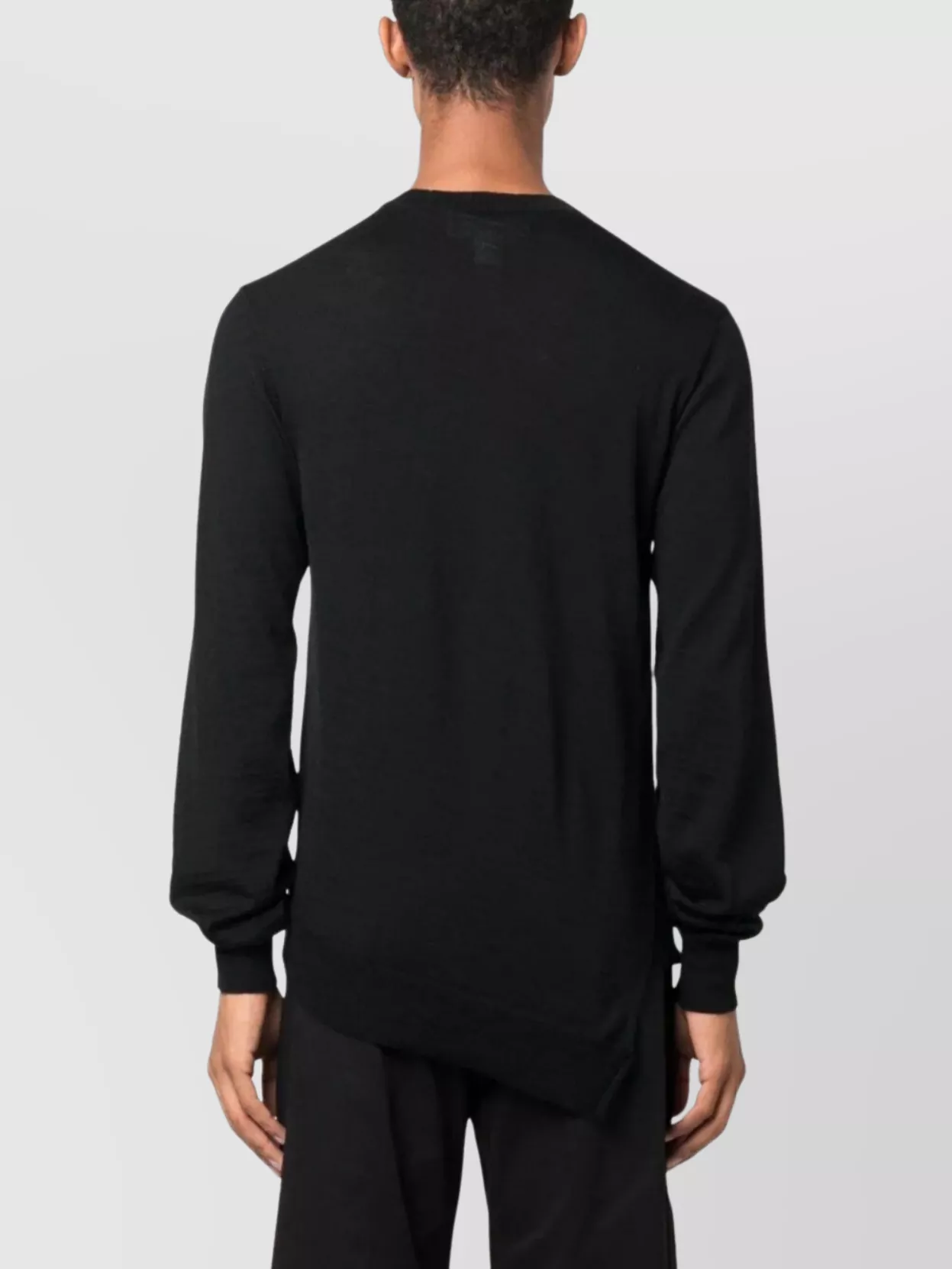 Comme Des Garçons Asymmetric Hem Wool Jumper
