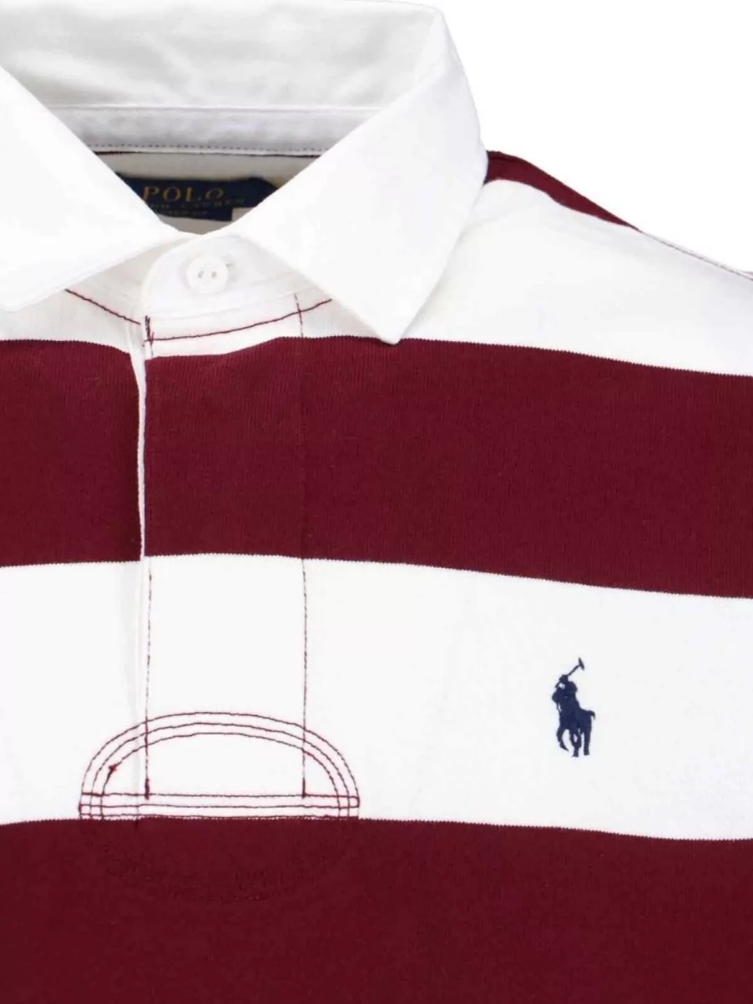 Polo Ralph Lauren Striped Long Sleeve Polo Collar T-Shirt