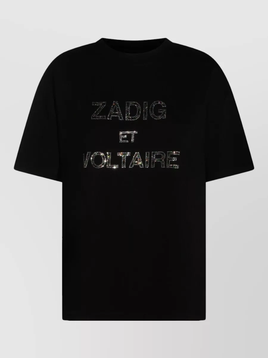 Zadig & Voltaire Short Sleeve Top Crew Neck Design