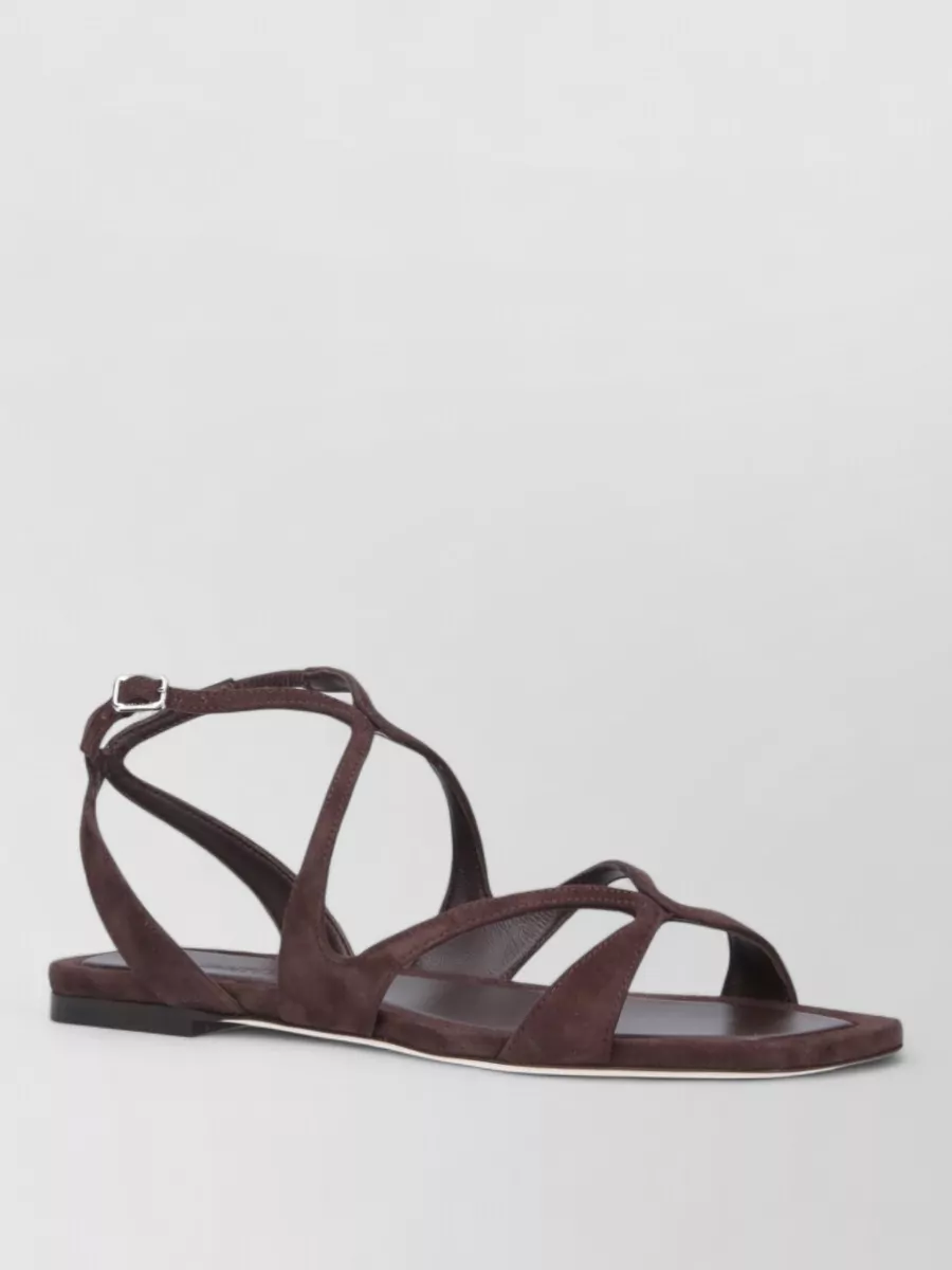Jimmy Choo suede ankle strap sandals